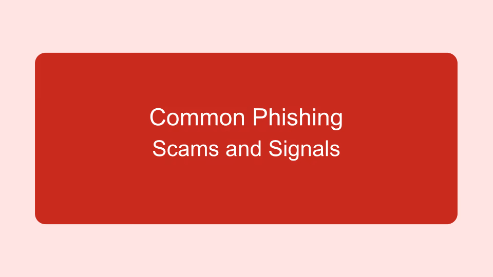 A computer screen showing a phishing email with a warning icon