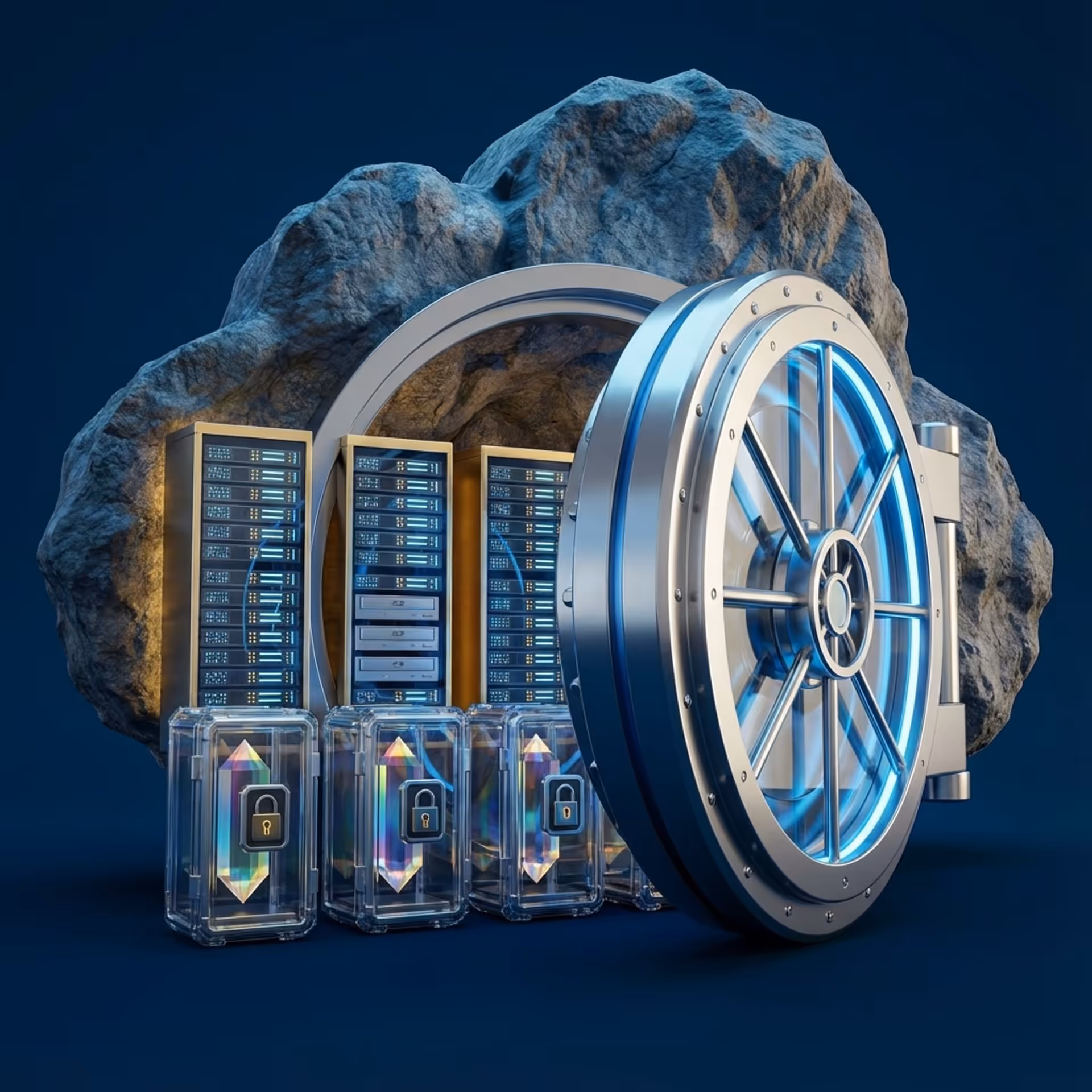 Technician working on computer