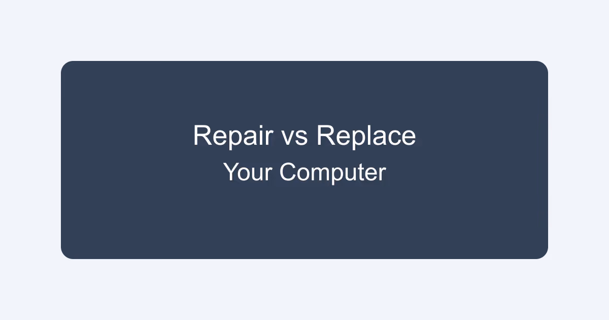 Computer components and repair tools on a workbench