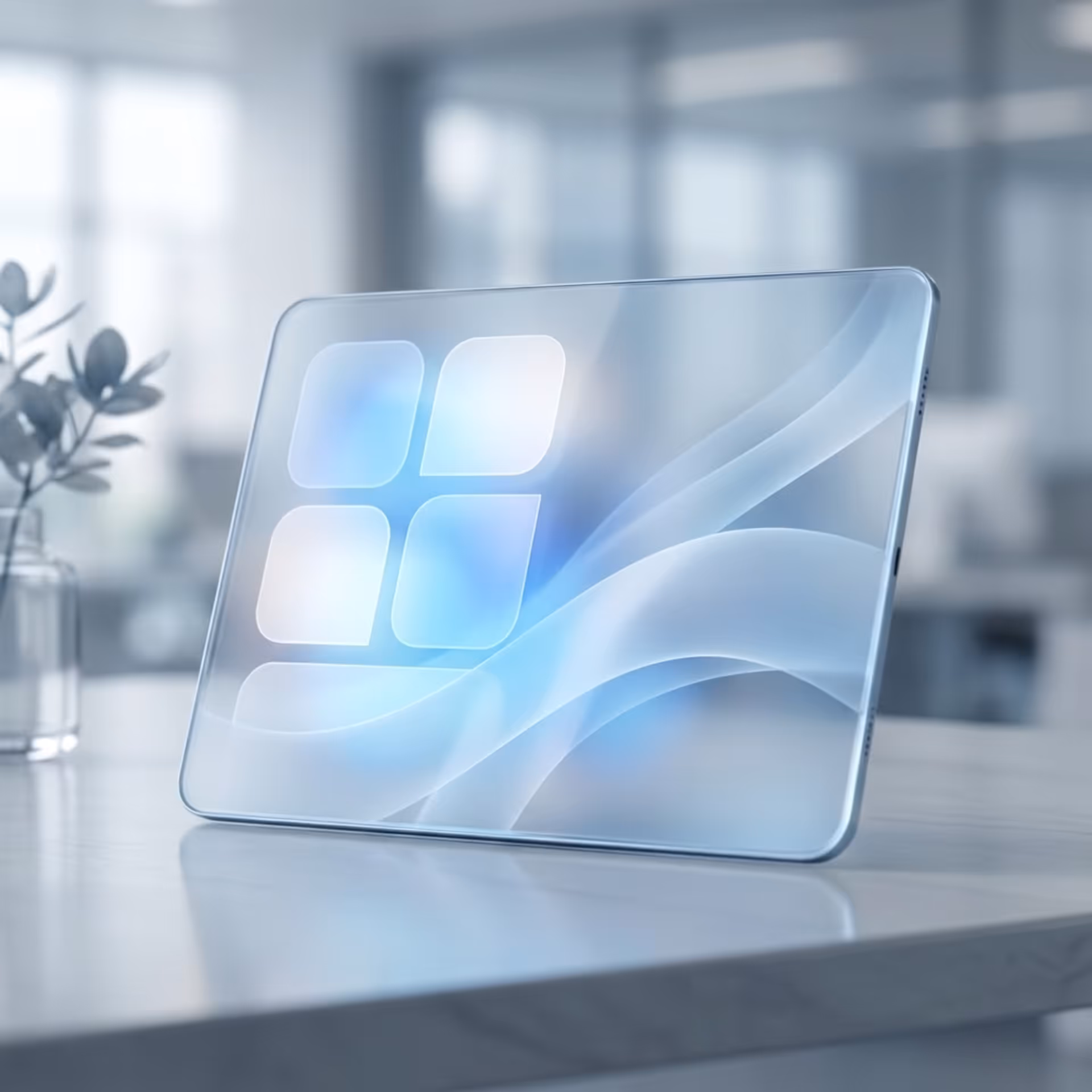 Technician working on computer